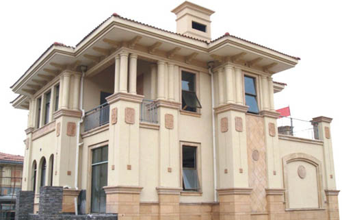 仿石漆仿石層抗水性良好，穩(wěn)定著色，不發(fā)白，無(wú)色差